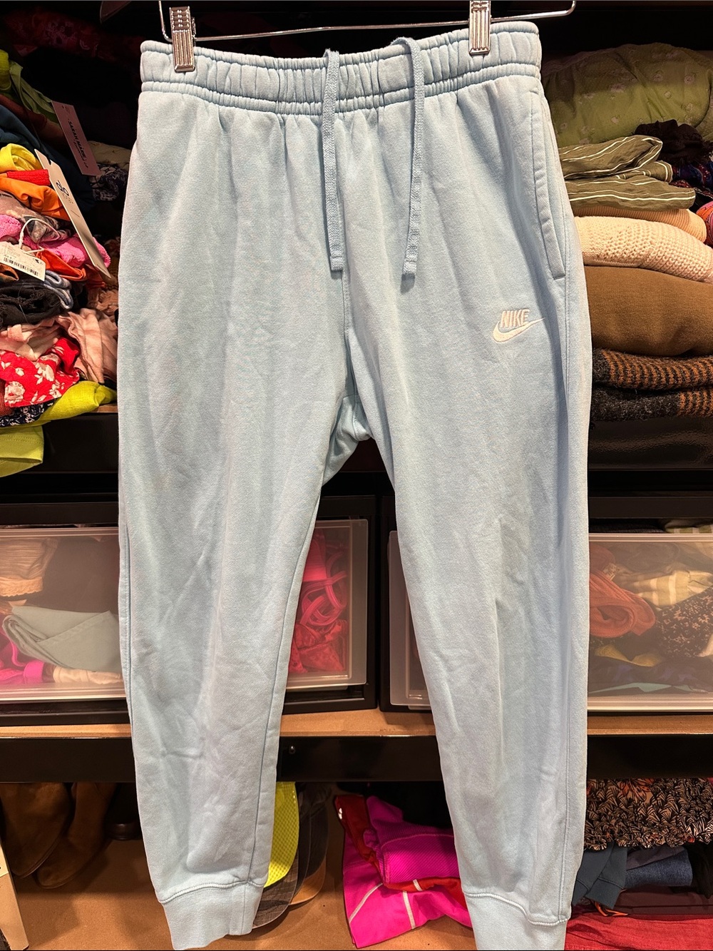 Nike Carolina Blue Jogger Sweatpants thick cozy training gym small